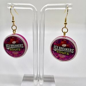 Ice Breakers Earrings - Berry Strawberry Candy Earrings - Mini Brands Earrings